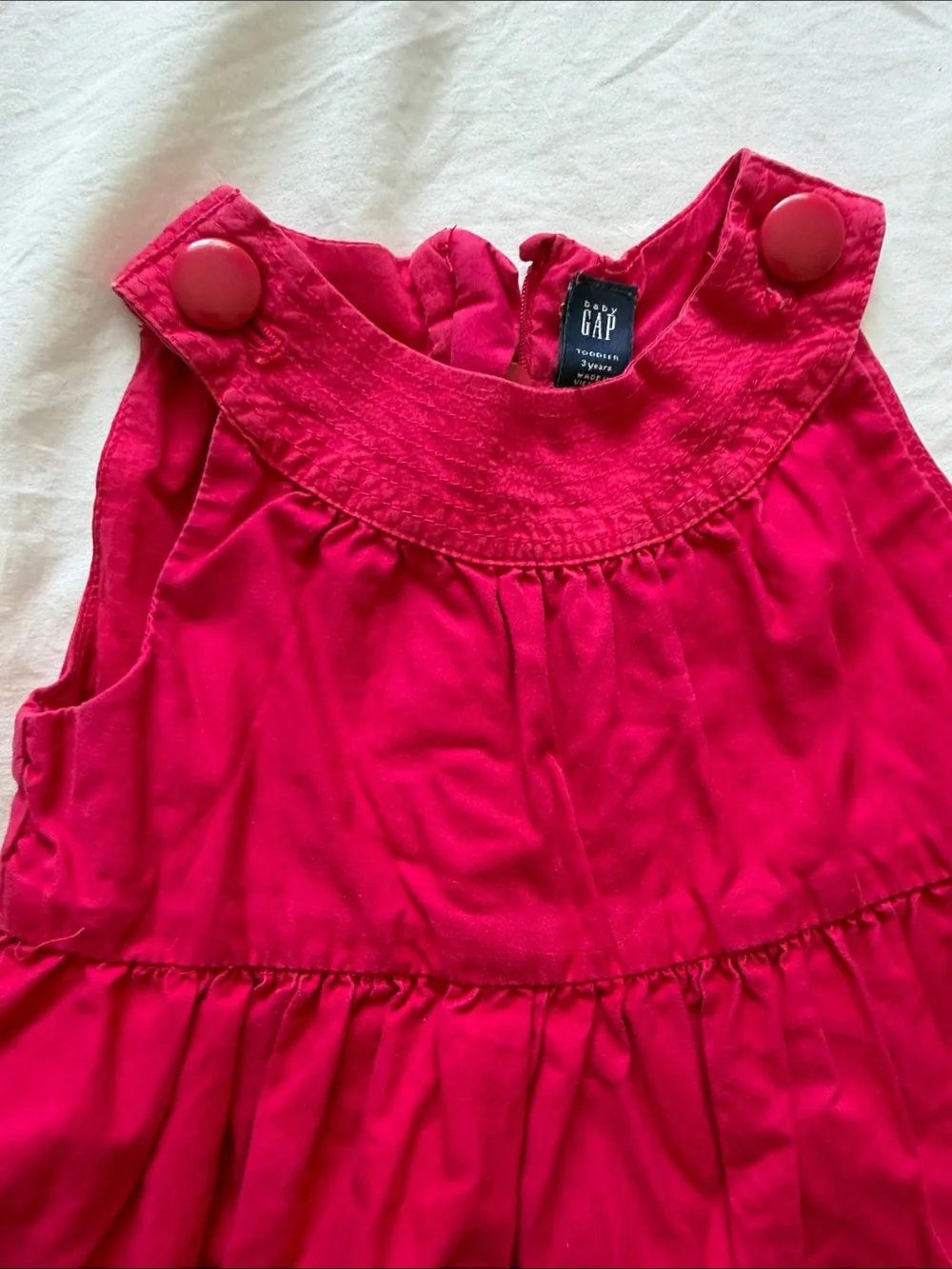 GAP Kids Bright Fuchsia Sleeveless Cotton Dress size 3T
